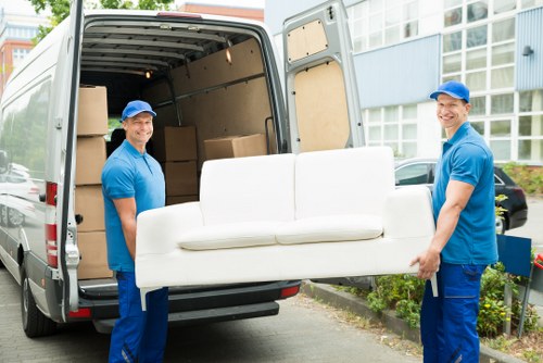 Man with van removal vehicle ready for a local Surrey move