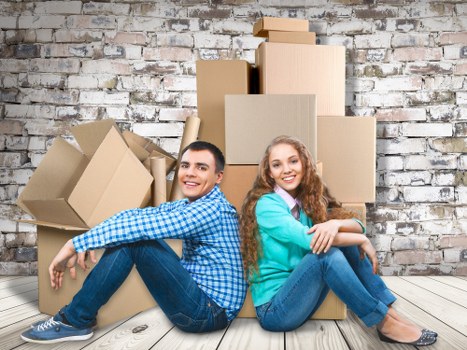 Surrey man and van transporting furniture carefully