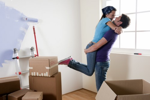Professional removal team handling furniture in Surrey