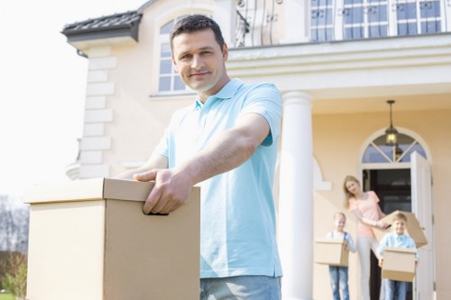 Packing and furniture protection used during Surrey home removals