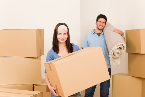 Local moving team loading furniture in Surrey