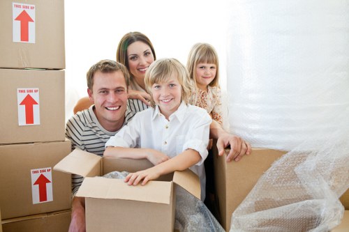 Office removal crew loading business furniture in Surrey