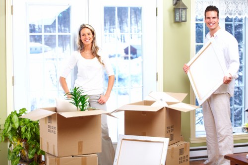 Furniture being carefully loaded for removals in Surrey