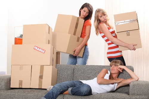 Commercial movers handling access challenges at a Surrey property